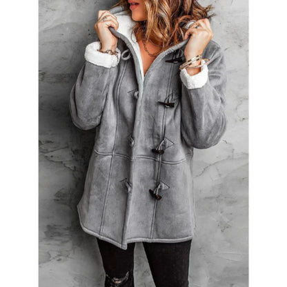 Manteau d'hiver femme - Manteau en polaire avec capuche