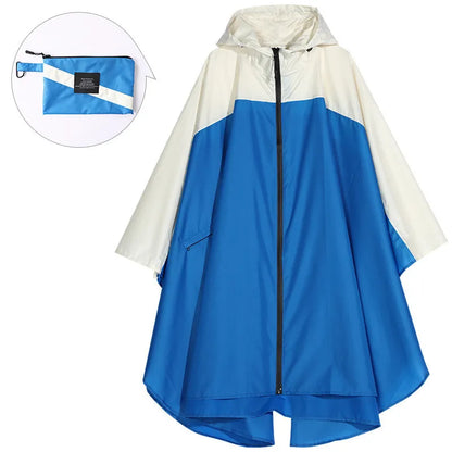 Poncho de pluie unisexe pratique, imperméable et à capuche