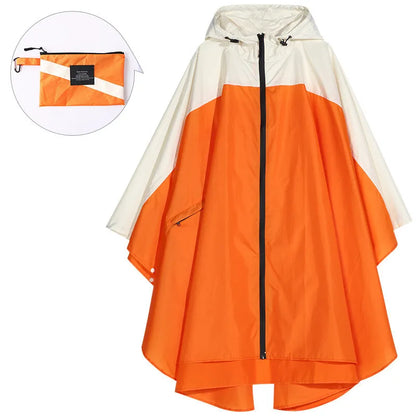 Poncho de pluie unisexe pratique, imperméable et à capuche