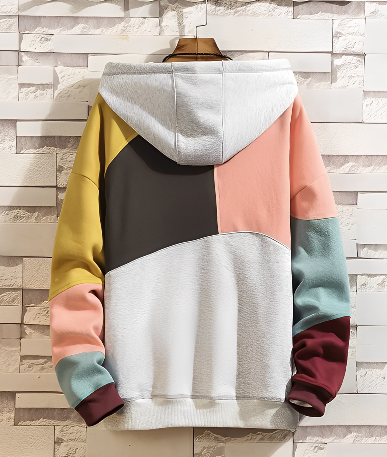 Farbenfrohe Hoodie Herren Casual - IdealeKleiden