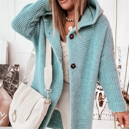 Cardigan à capuche en cachemire de luxe pour femmes