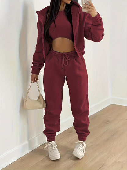 Ensemble de survêtement complet capuche pantalon haut