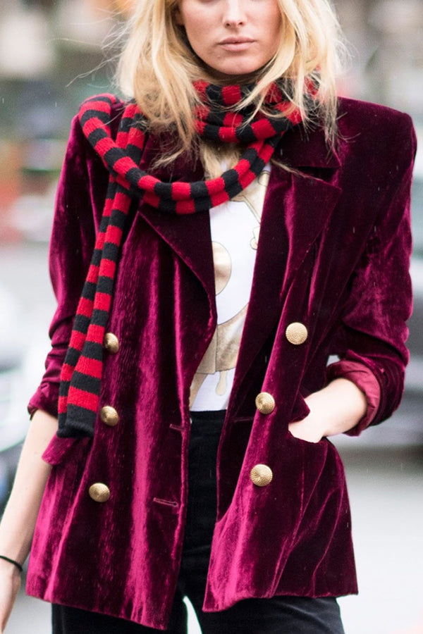 Robe élégante femme Blazer velours Tenue de soirée