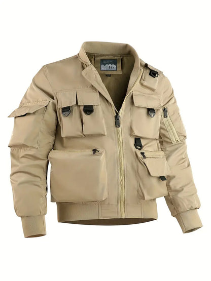 Veste cargo pour hommes Multi-poches Fonctionnelle
