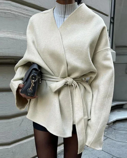 Veste en tweed élégante, look décontracté