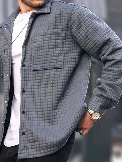 Veste homme élégante aspect gaufré