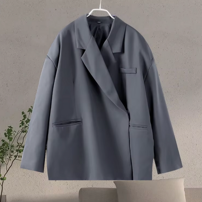 Stylischer Damenblazer Große Größen Langärmlig - IdealeKleiden