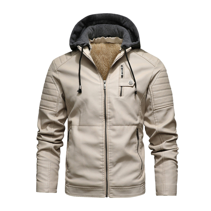 Blouson en cuir élégant style motard