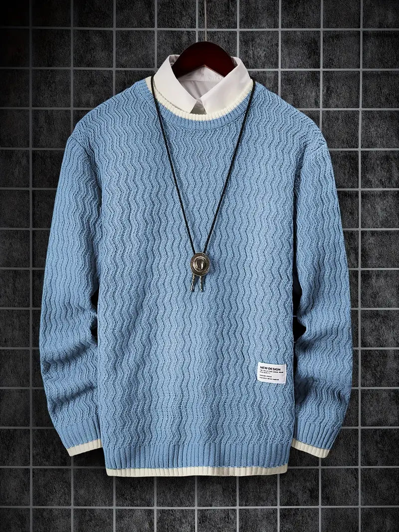 Pull tricoté thermique chaud pour hommes
