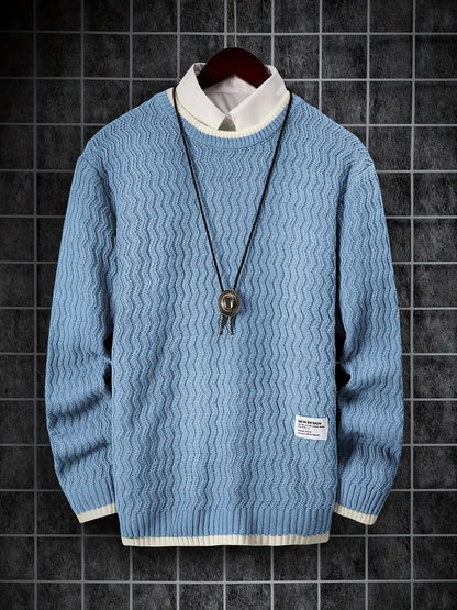 Pull tricoté thermique chaud pour hommes