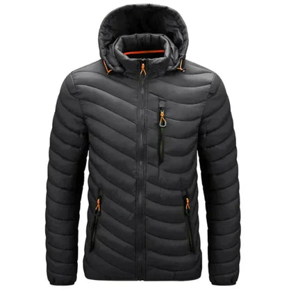 Doudoune imperméable pour homme avec capuche amovible