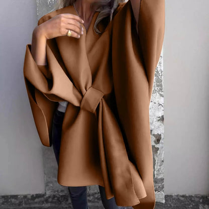 Cardigan long femme Manches chauve-souris Élégant