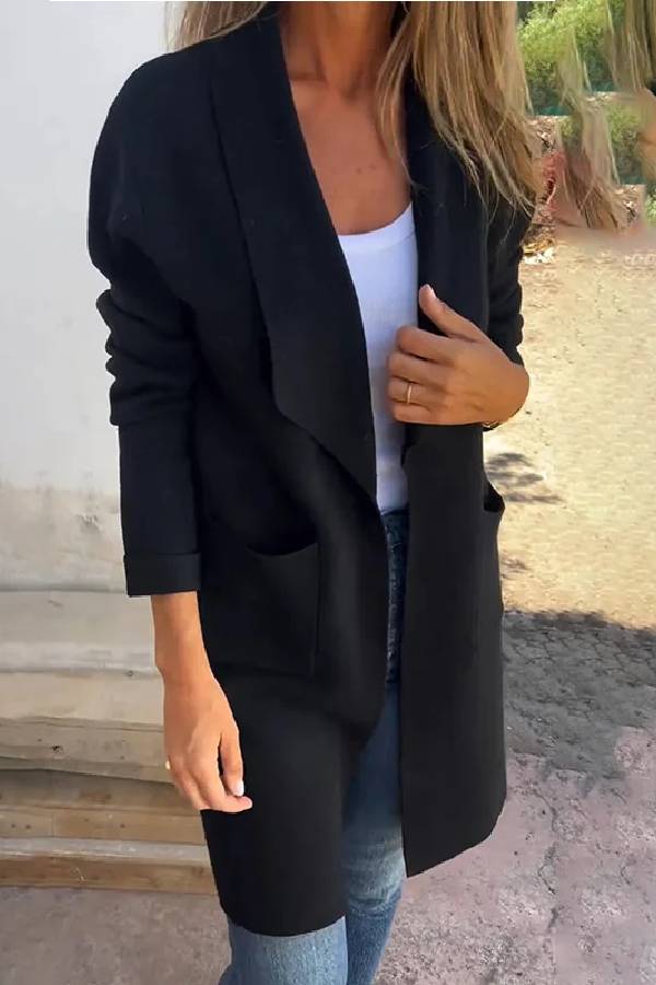 Gilet Cardigan Mi-long Tendance Femme