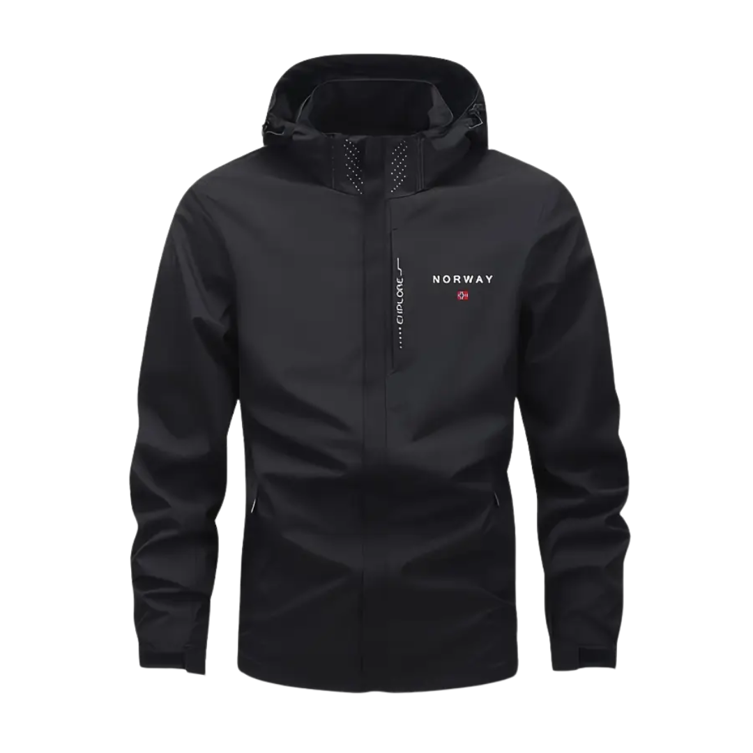 Veste de randonnée légère et imperméable pour homme avec capuche amovible