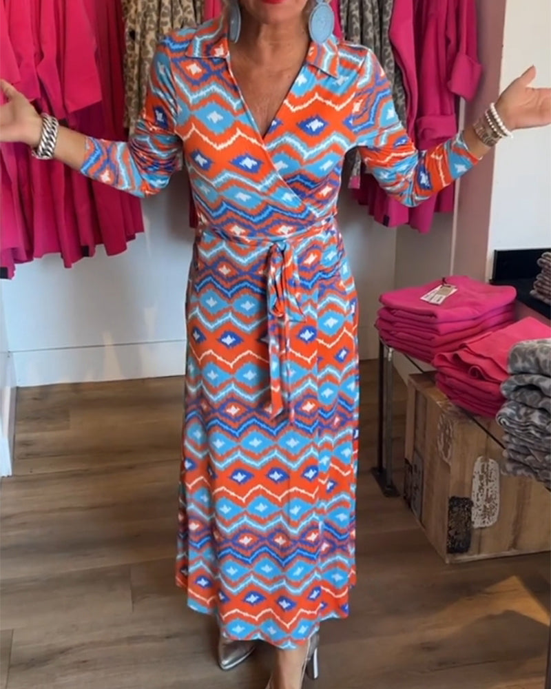Robe à bretelles élégante avec imprimé