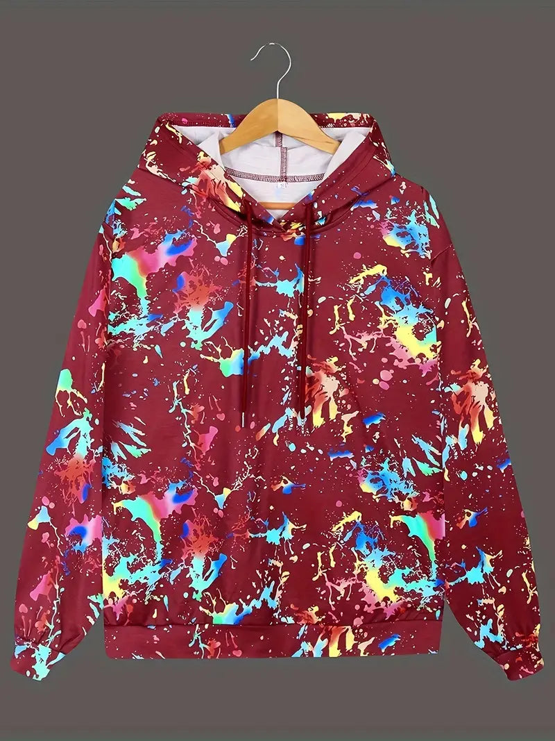 Sweat à capuche pour homme Imprimé graphique Tendance