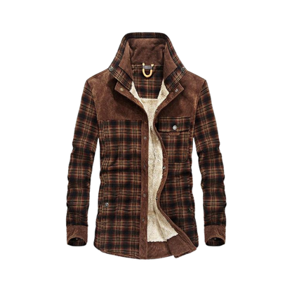 Veste en flanelle pour homme chaude d'hiver