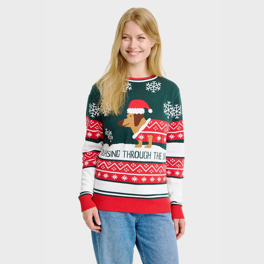 Weihnachtspullover Damen Festlich Geschenkt - IdealeKleiden