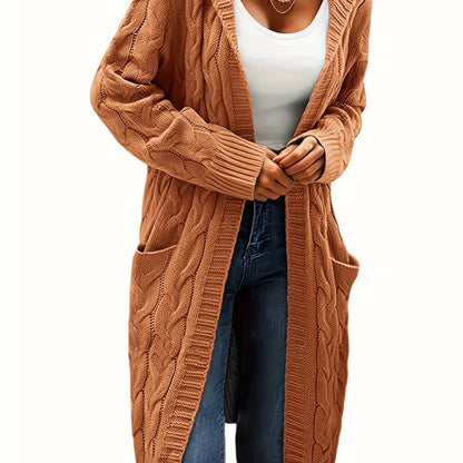 Veste à capuche femme longue élégante