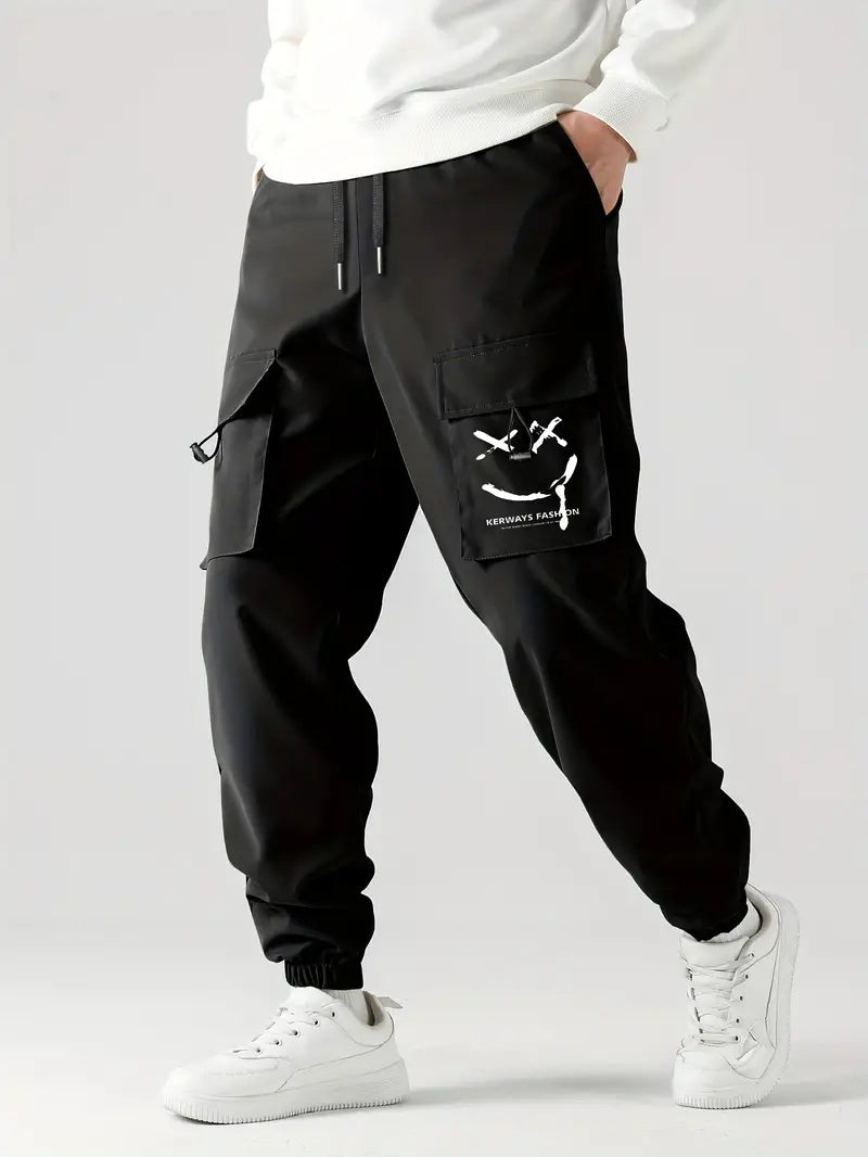 Pantalon cargo pour homme confortable avec cordon de serrage
