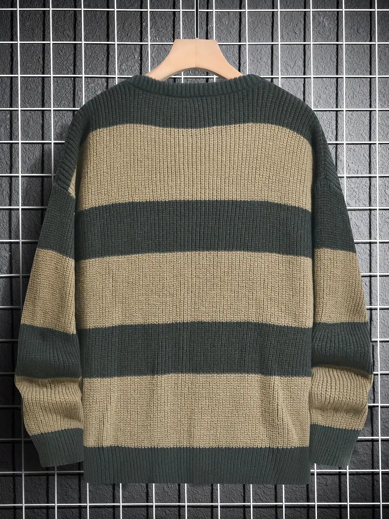 Pull color block tendance homme