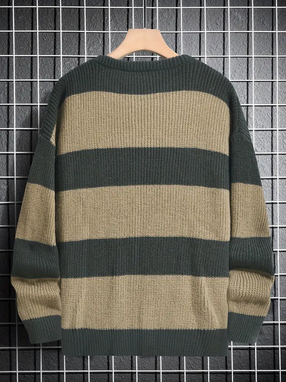 Pull color block tendance homme