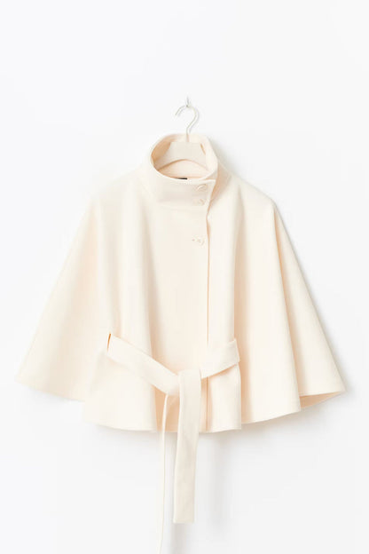 Manteau-ceinture élégant Col moderne Manteau femme