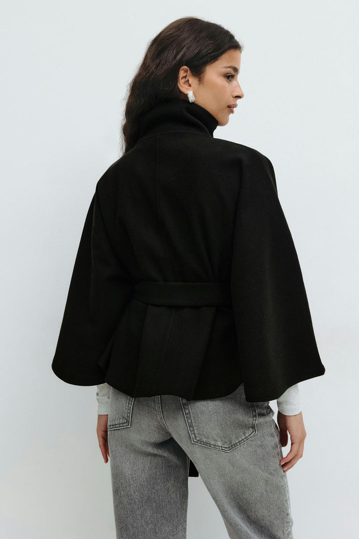 Manteau-veste grande taille pour femme avec ceinture