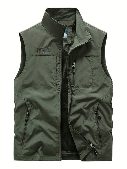 Gilets cargo pour hommes Poches zippées Outdoor
