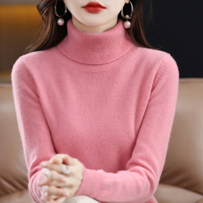 Damenschal Pullover Weich Rollkragen - IdealeKleiden