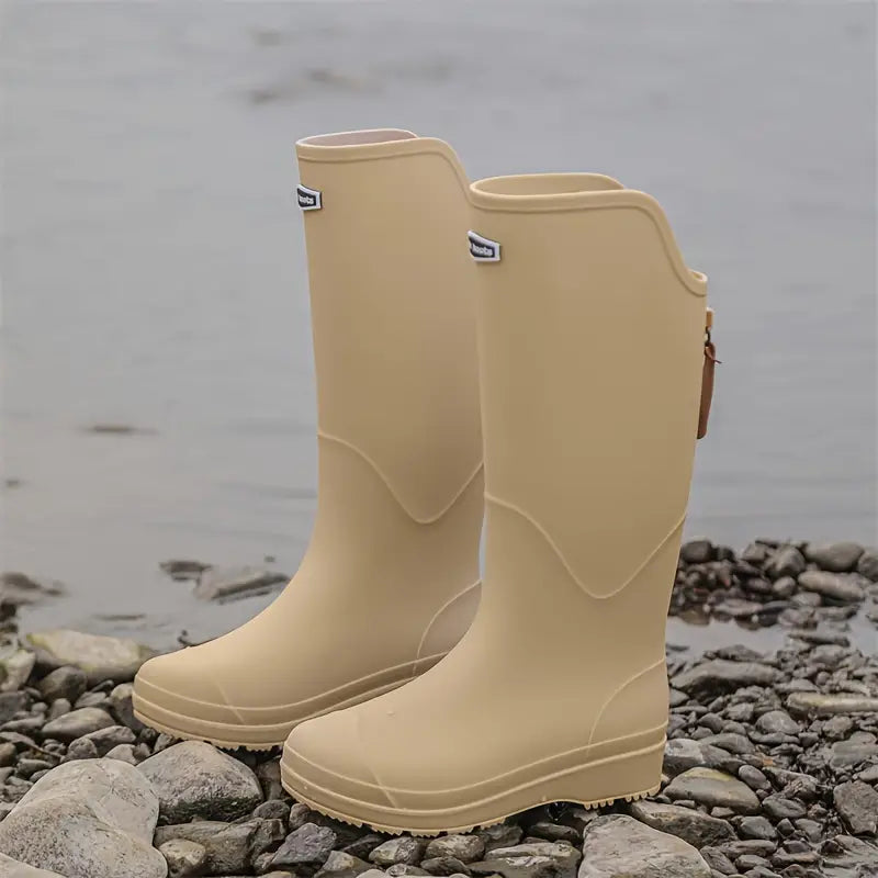 Bottes imperméables pour femmes en PVC antidérapantes