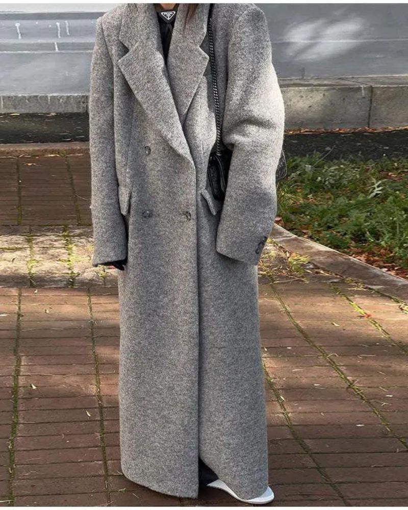 Eleganter Damenmantel Modern - IdealeKleiden