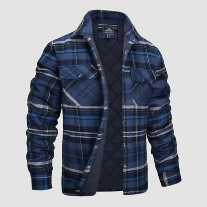 Chemises à carreaux en flanelle chaudes et isolées pour homme