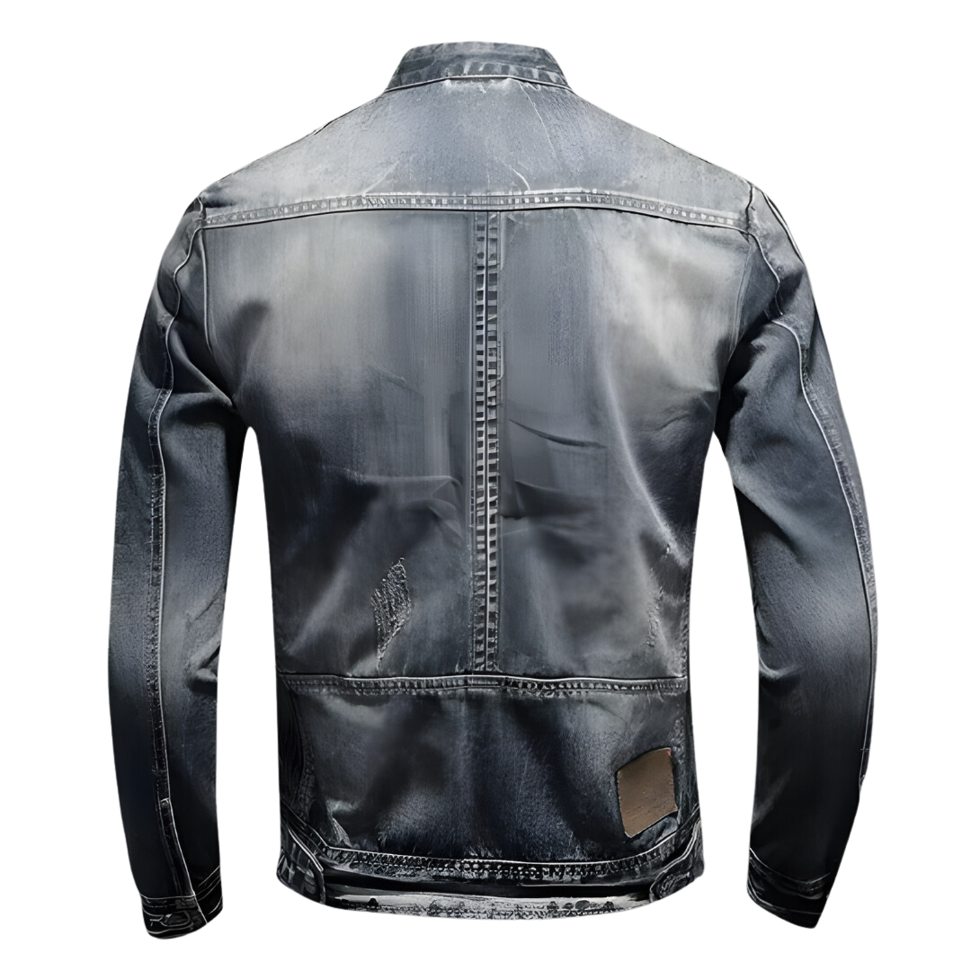 Modische Männer Jeansjacke Trendy Style - IdealeKleiden