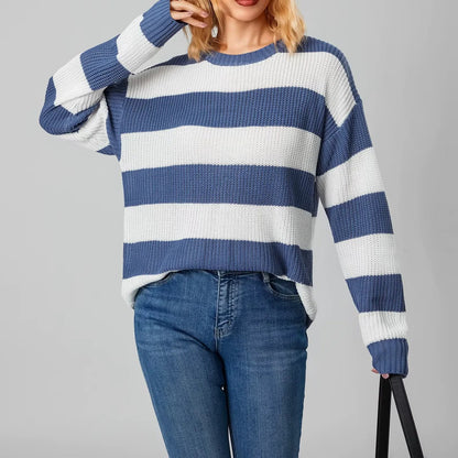 Pull-over rayé tendance
