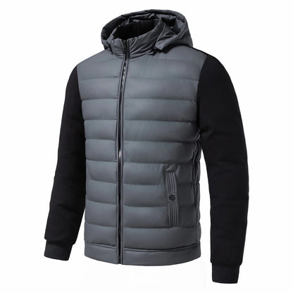 Manteau d'hiver décontracté à capuche pour homme
