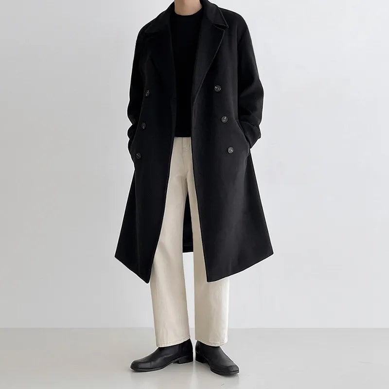Herren Wintermantel Halblang Elegant - IdealeKleiden