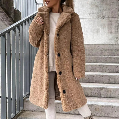 Manteau d'hiver doux pour femme