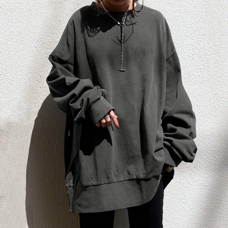 Pull col rond confortable pour femme
