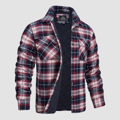 Chemises à carreaux en flanelle chaudes et isolées pour homme