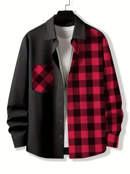 Herren Hemd Kariert Modern Style - IdealeKleiden