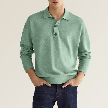 Polo à manches longues tendance pour homme