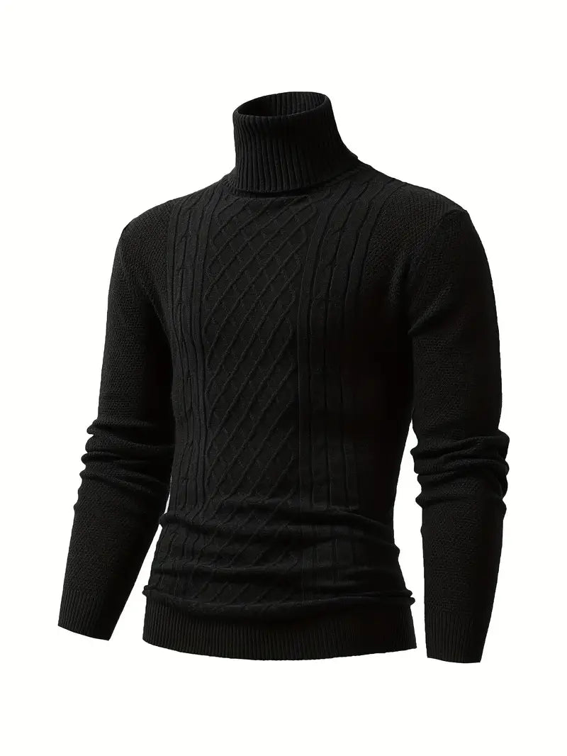 Pull roulé décontracté homme