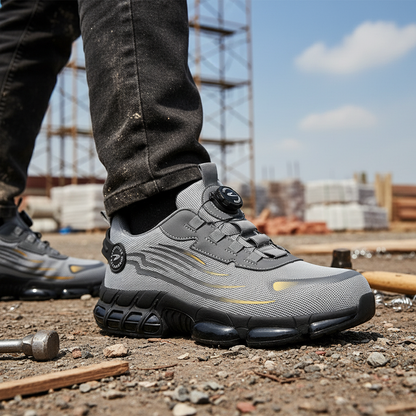 Chaussures de travail pour hommes, embout en acier, robustes