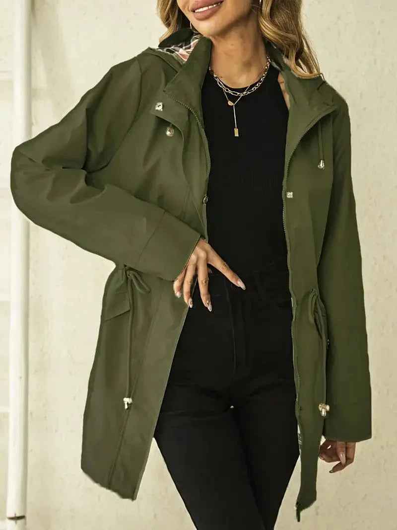 Manteau d'hiver élégant pour femme, coupe longue