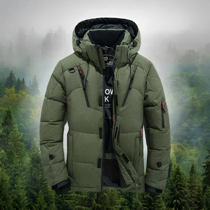 Parka d'hiver homme Doudoune à capuche amovible