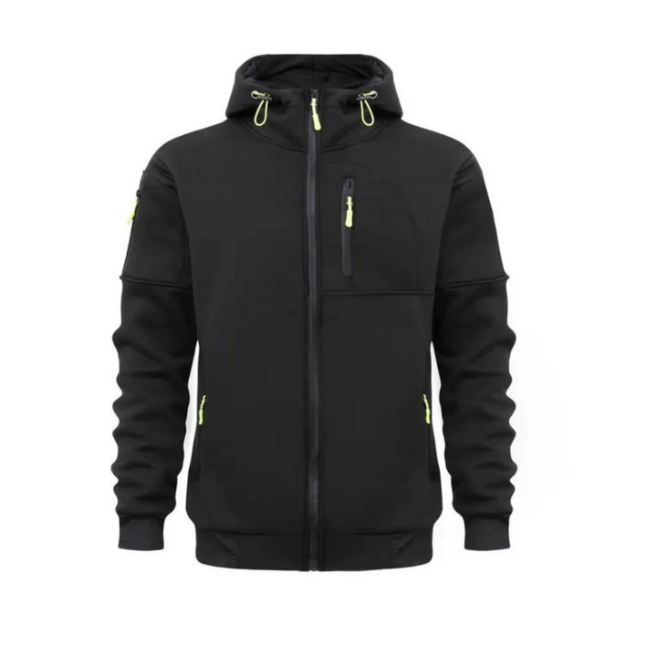 Veste à capuche décontractée pour homme avec fermeture éclair