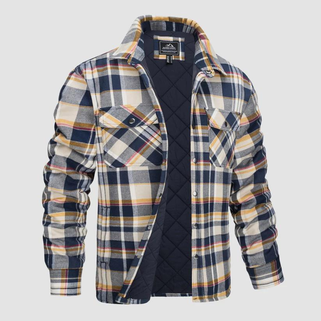 Chemises à carreaux en flanelle chaudes et isolées pour homme