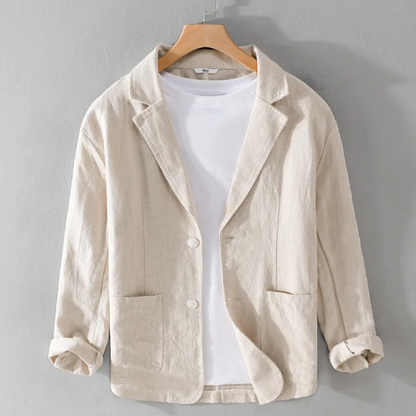 Élégante veste en lin d'été