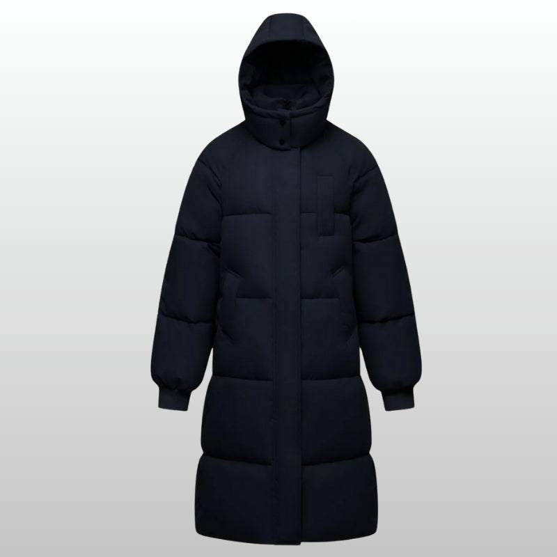 Lange Winterjacke Damen Daunenjacke - IdealeKleiden